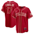Texas Rangers Nathan Eovaldi Nike Red 2026 City Connect Stadium Jersey product image 1, provided for visual reference and