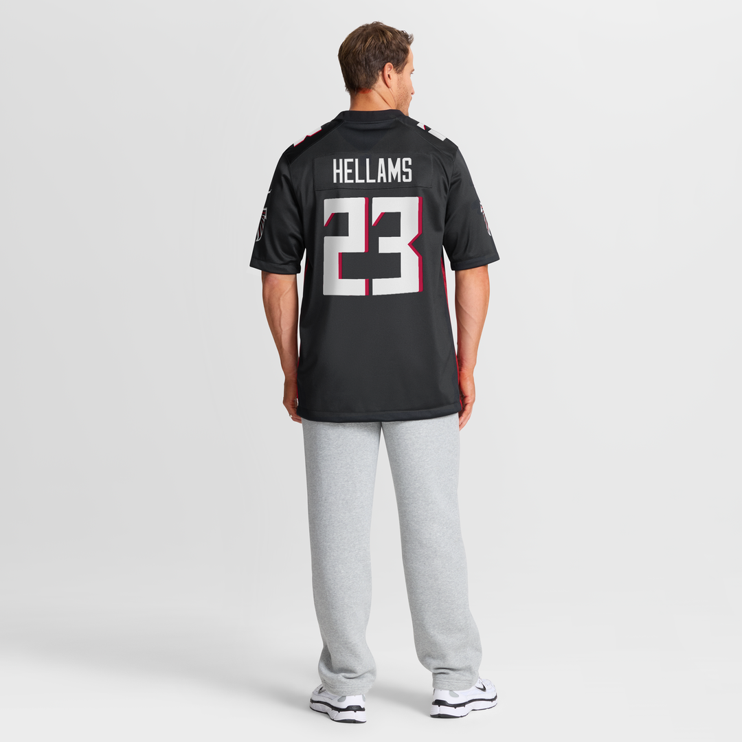 Atlanta Falcons DeMarcco Hellams Nike Black Team Game Jersey product image 8, provided for visual reference and product