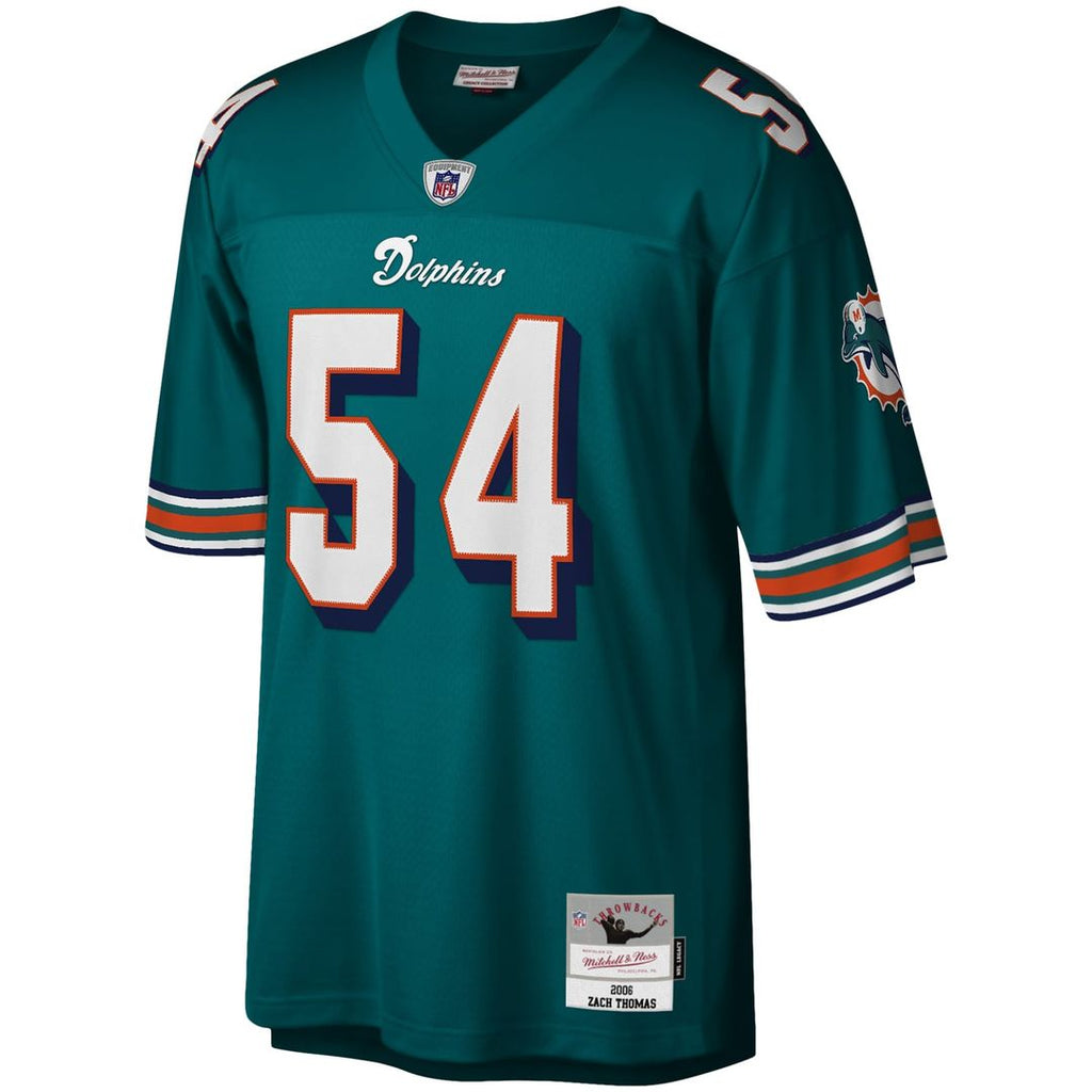 Miami Dolphins Zach Thomas Mitchell & Ness White Legacy Replica Jersey product image 8, provided for visual reference and