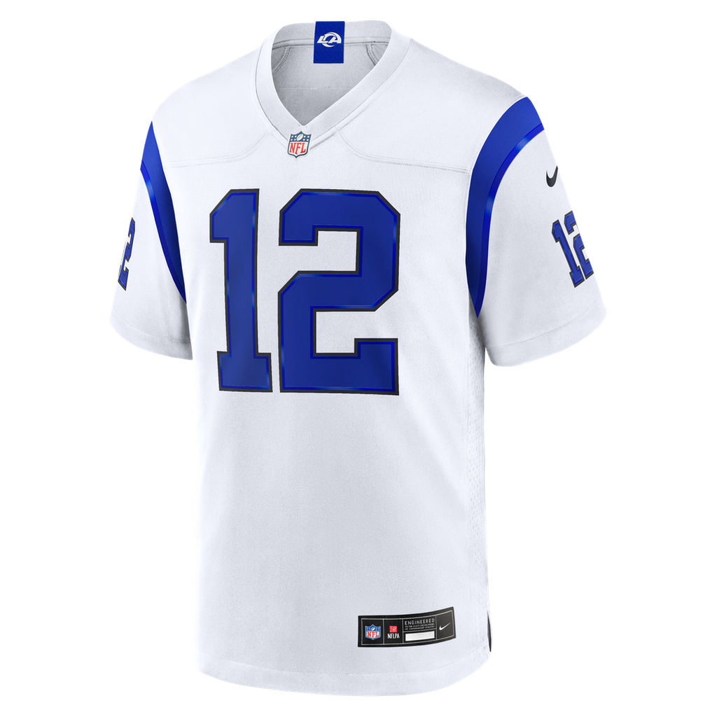 Los Angeles Rams Puka Nacua Nike Fearsome White Game Jersey product image 2, provided for visual reference and product