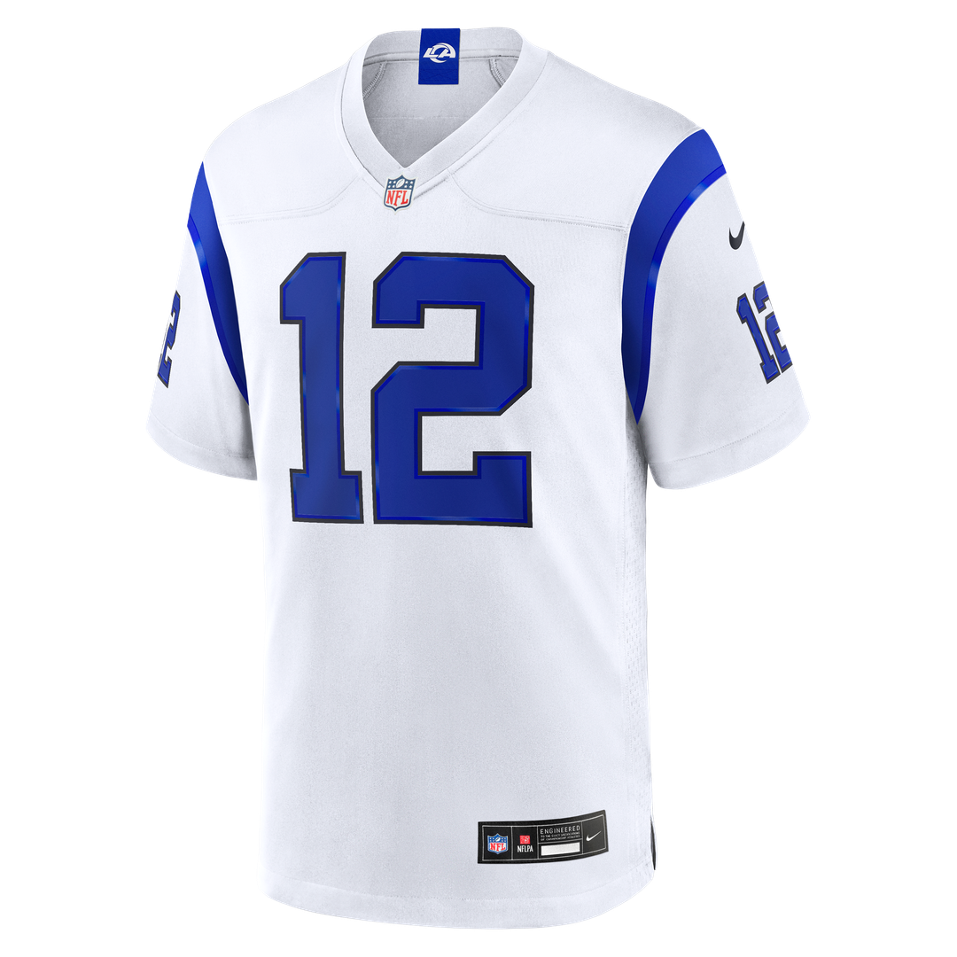 Los Angeles Rams Puka Nacua Nike Fearsome White Game Jersey product image 2, provided for visual reference and product