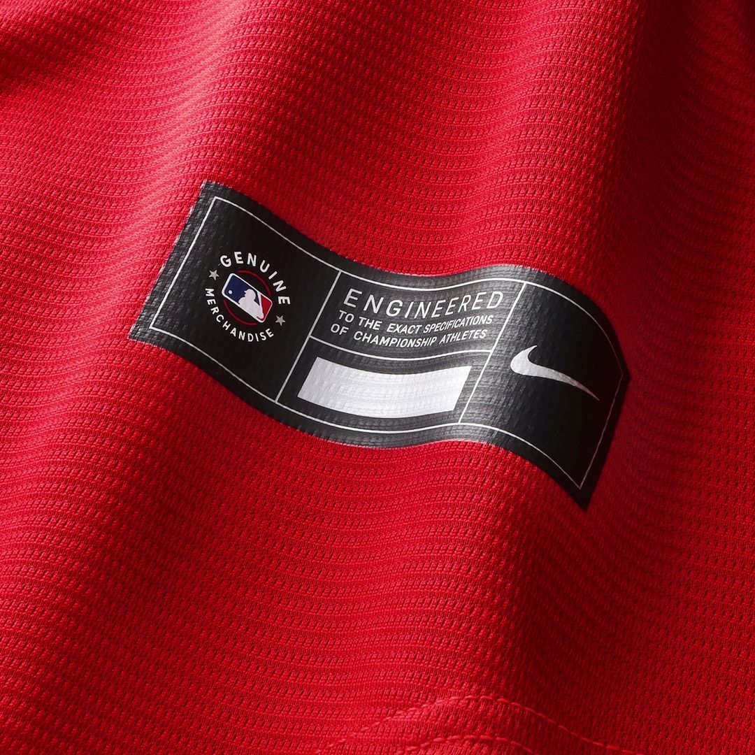 England National Team x MLB Nike Red Stadium Replica Jersey product image 6, provided for visual reference and product