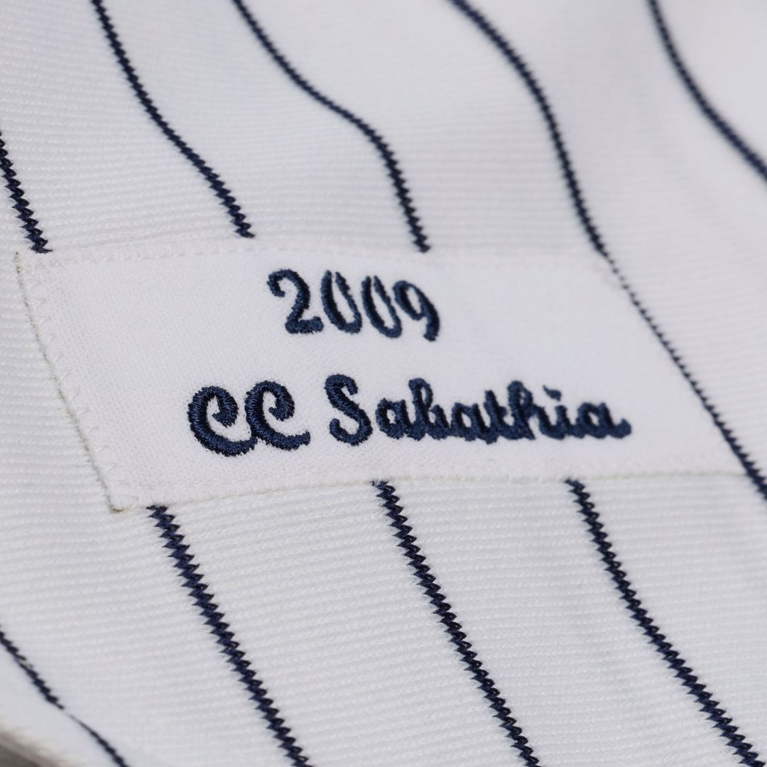 New York Yankees CC Sabathia Mitchell & Ness White 2009 Cooperstown Collection Authentic Jersey product image 7, provided