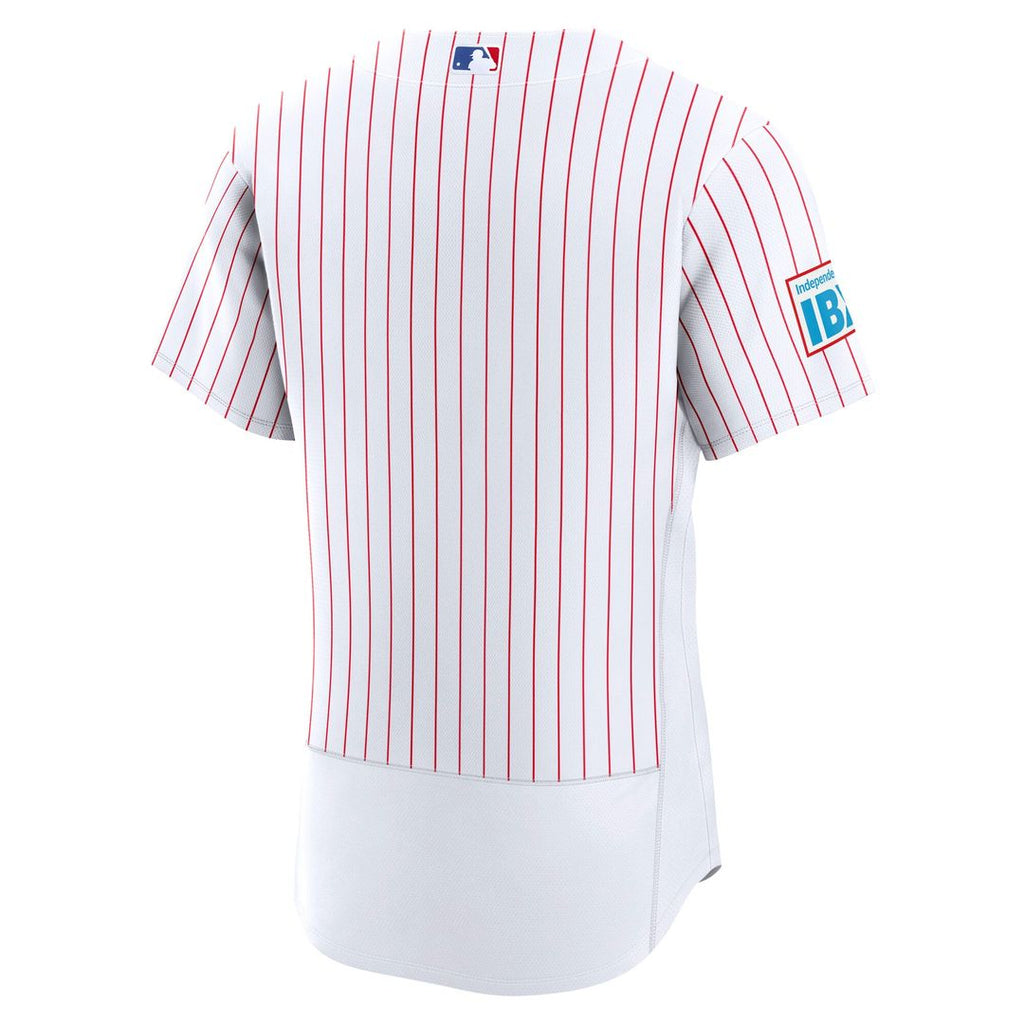 Philadelphia Phillies Nike White Home Sponsor Patch Authentic Jersey product image 6, provided for visual reference and