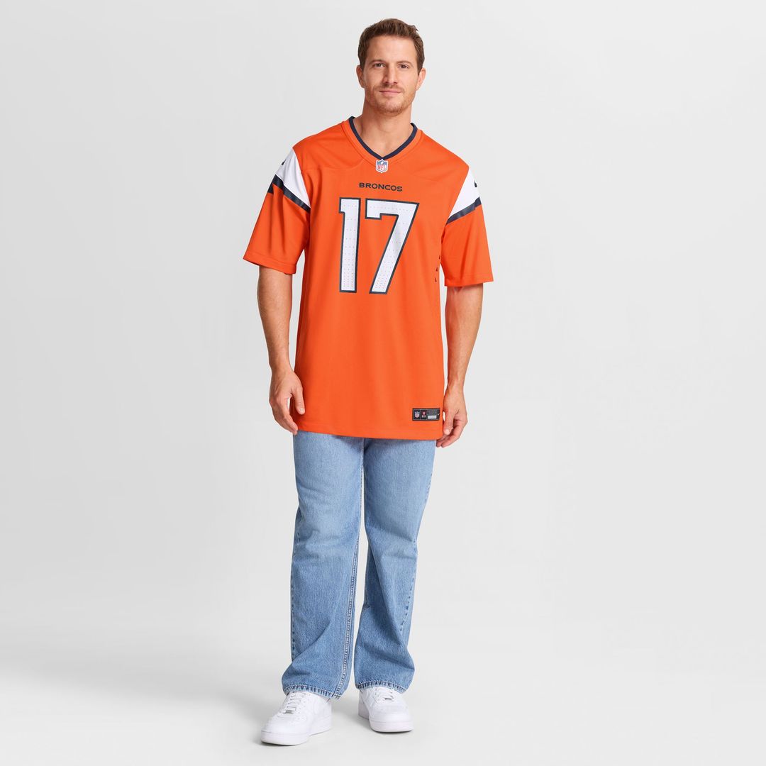 Denver Broncos Lil'Jordan Humphrey Nike Orange Team Game Jersey product image 4, provided for visual reference and product
