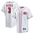 Cincinnati Reds Ke'Bryan Hayes Nike White Home Replica Jersey product image 1, provided for visual reference and product