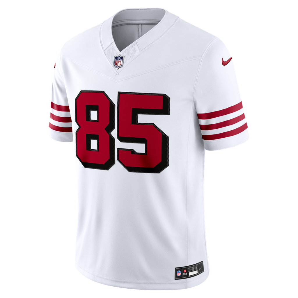 San Francisco 49ers George Kittle Nike White Alternate Vapor F.U.S.E. Stitched Limited Jersey product image 2, provided for
