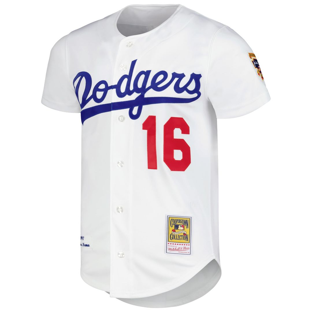 Los Angeles Dodgers Hideo Nomo Mitchell & Ness White Cooperstown Collection Authentic Jersey product image 2, provided for