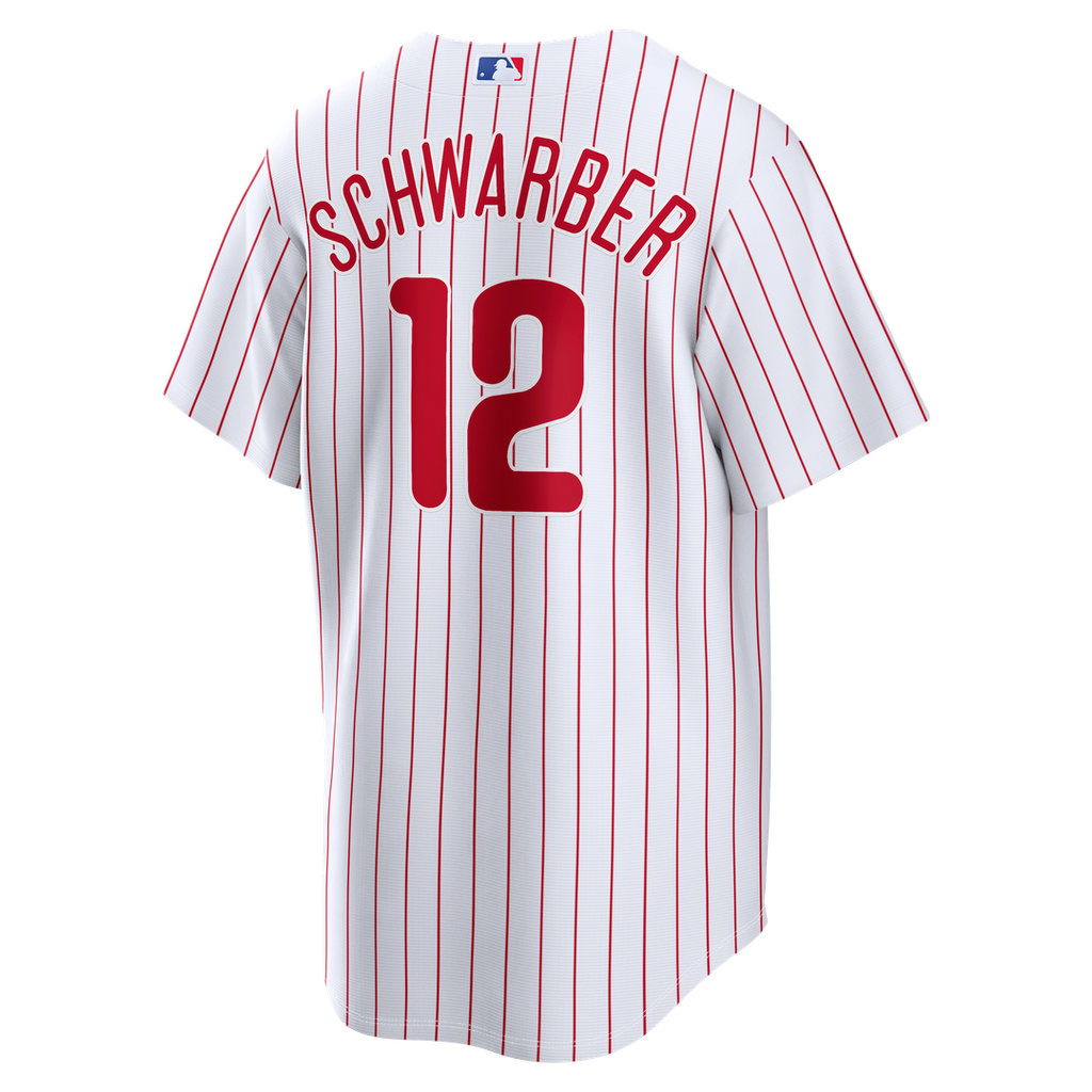 Philadelphia Phillies Kyle Schwarber Nike White Home Replica Jersey product image 3, provided for visual reference and