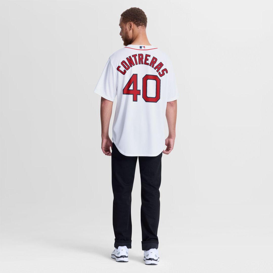 Boston Red Sox Willson Contreras Nike White Home Replica Jersey product image 5, provided for visual reference and product