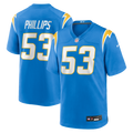 Los Angeles Chargers Del'Shawn Phillips Nike Powder Blue Team Game Jersey product image 1, provided for visual reference and