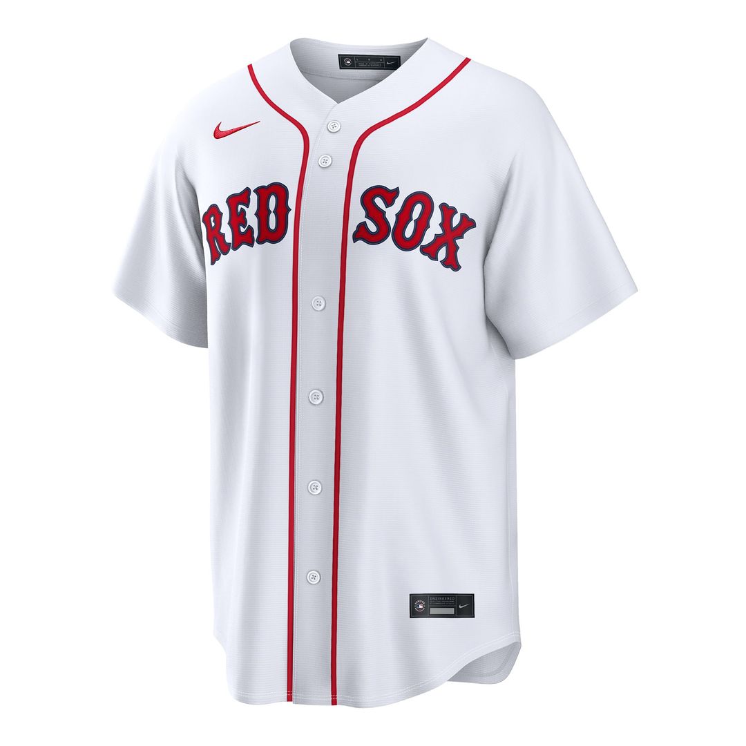 Boston Red Sox Wilyer Abreu Nike White Home Replica Jersey product image 2, provided for visual reference and product detail