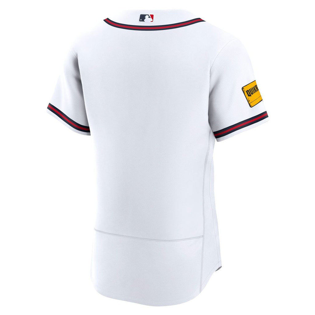 Atlanta Braves Nike White Home Sponsor Patch Authentic Jersey product image 3, provided for visual reference and product
