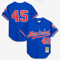 Montreal Expos Pedro Martinez Mitchell & Ness Blue Cooperstown Collection Mesh Batting Practice Button-Up Jersey product