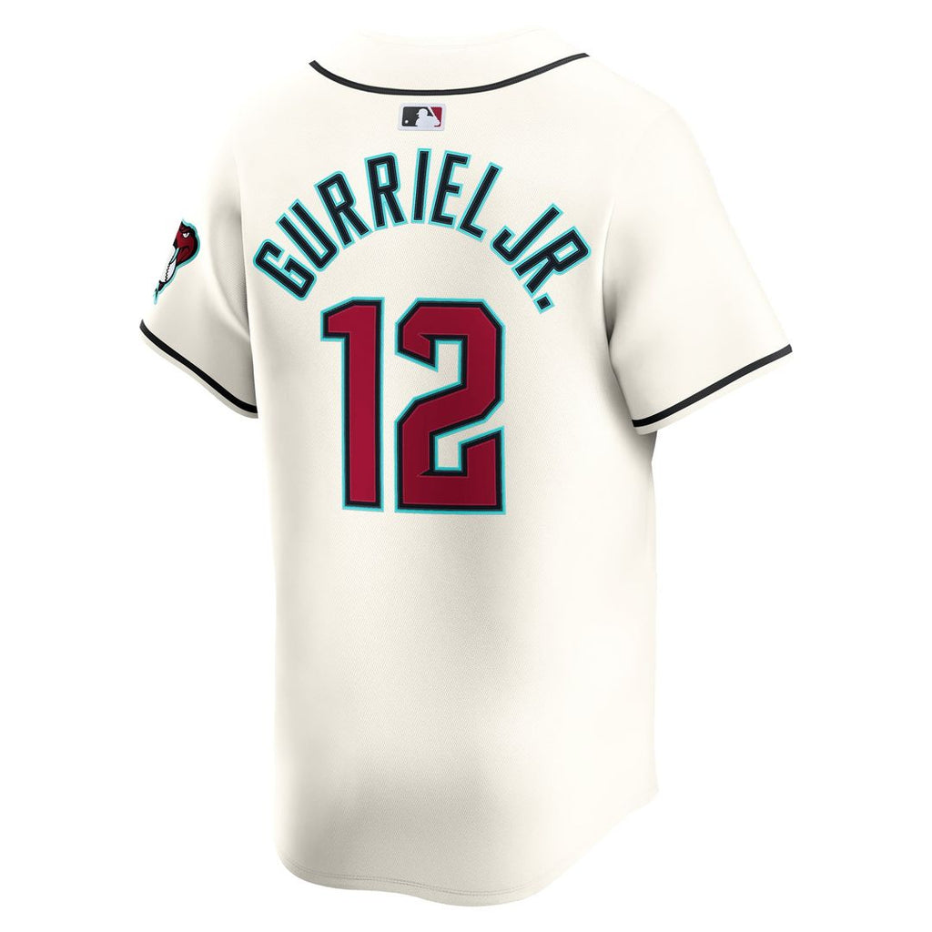 Arizona Diamondbacks Lourdes Gurriel Jr. Nike Cream Home Limited Player Jersey product image 3, provided for visual