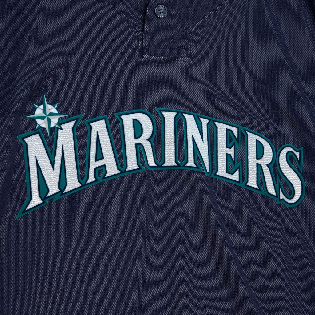 Seattle Mariners Ichiro Suzuki Mitchell & Ness Navy Big & Tall Cooperstown Mesh Batting Practice Jersey product image 3,
