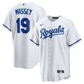 Kansas City Royals Michael Massey Nike White Home Replica Jersey product image 1, provided for visual reference and product