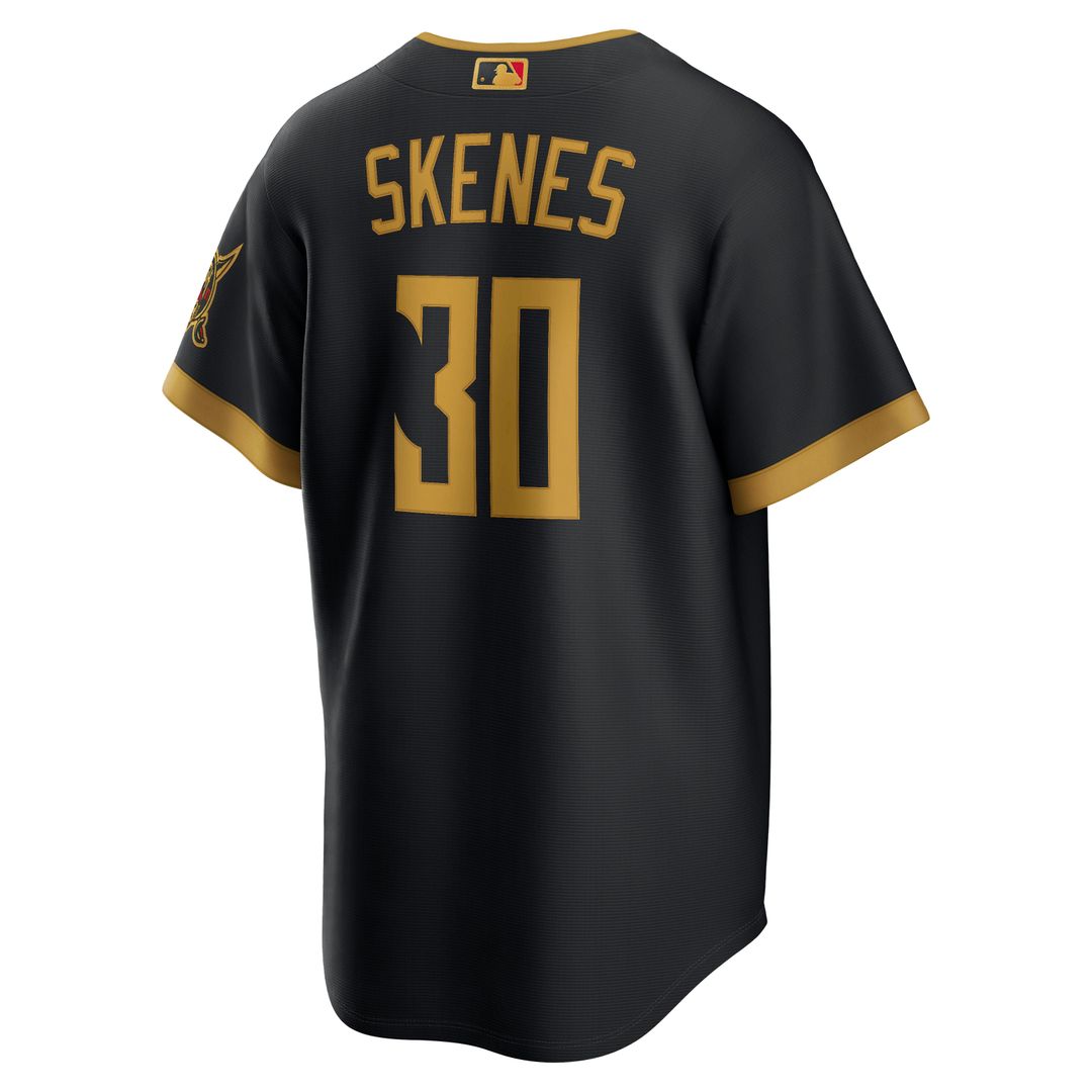 Pittsburgh Pirates Paul Skenes Nike Black 2026 City Connect Stadium Jersey product image 3, provided for visual reference