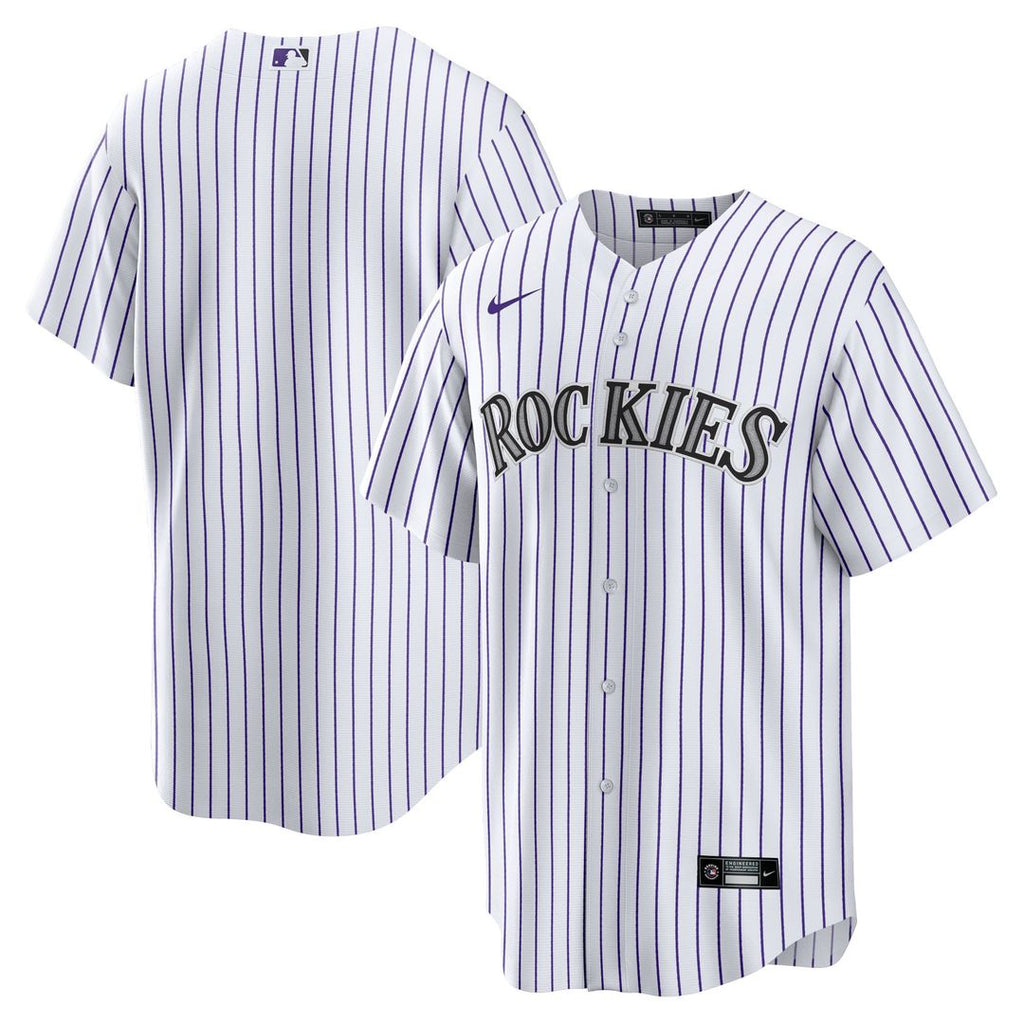 Colorado Rockies Nike White Home Blank Replica Jersey product image 1, provided for visual reference and product detail
