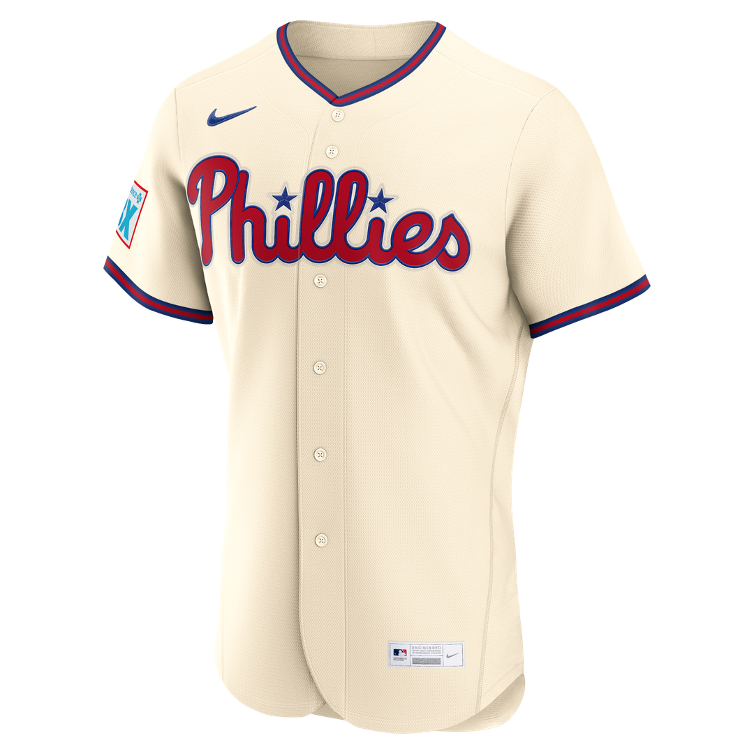 Philadelphia Phillies Bryce Harper Nike White Home Authentic Sponsor Patch Jersey product image 11, provided for visual
