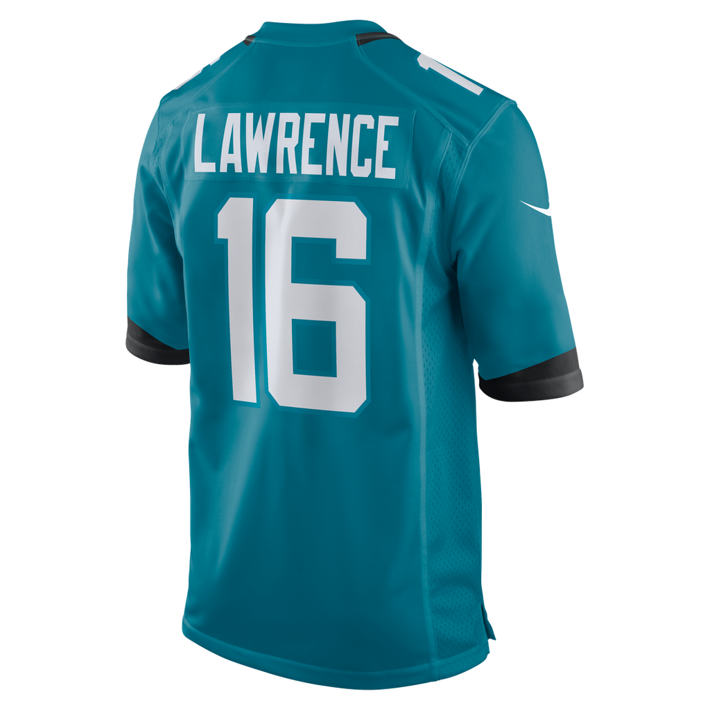 Jacksonville Jaguars Trevor Lawrence Nike Teal Home Game Jersey product image 7, provided for visual reference and product