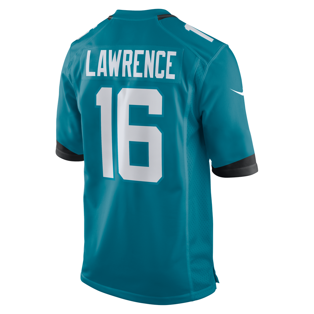 Jacksonville Jaguars Trevor Lawrence Nike Teal Home Game Jersey product image 7, provided for visual reference and product