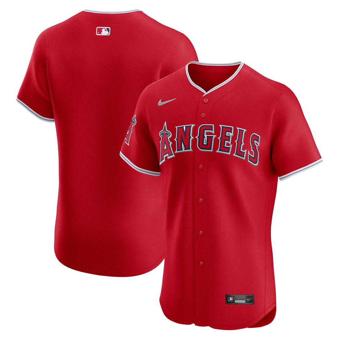 Los Angeles Angels Nike Red Alternate Elite Jersey product image 1, provided for visual reference and product detail review