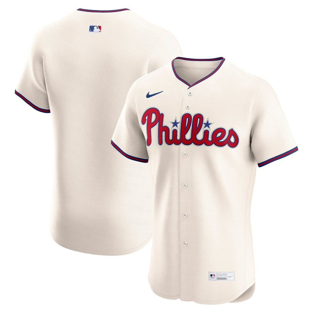 Philadelphia Phillies Nike White Home Elite Jersey product image 16, provided for visual reference and product detail review