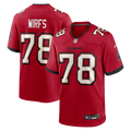 Tampa Bay Buccaneers Tristan Wirfs Nike Red Player Game Jersey product image 1, provided for visual reference and product