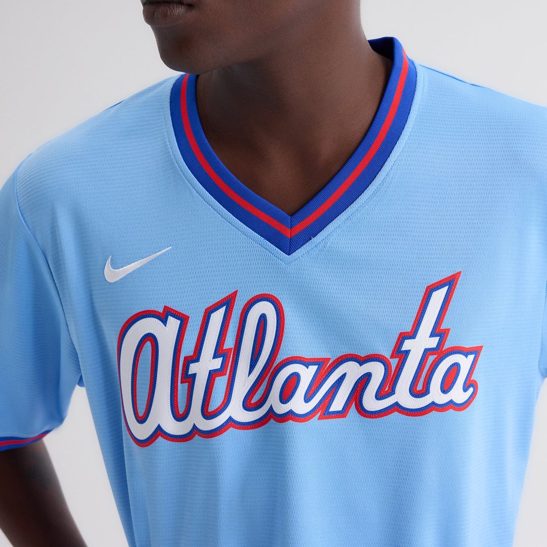 Atlanta Braves Nike Powder Blue 2026 City Connect Stadium Jersey product image 8, provided for visual reference and product