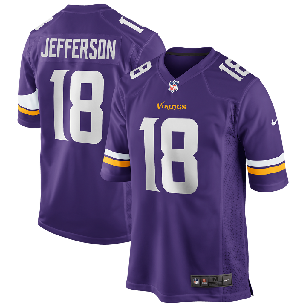 Minnesota Vikings Justin Jefferson Nike Purple Player Game Jersey product image 14, provided for visual reference and
