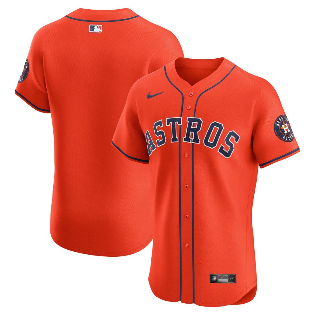 Houston Astros Nike Navy Alternate 2 Elite Jersey product image 7, provided for visual reference and product detail review