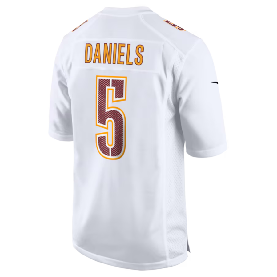 W.Commanders #5 Jayden Daniels Player White Fashion product image 1