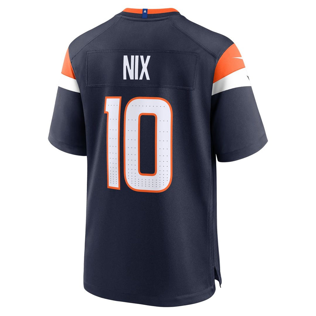 Denver Broncos Bo Nix Nike Orange Player Game Jersey product image 23, provided for visual reference and product detail