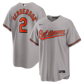 Baltimore Orioles Gunnar Henderson Nike Gray Road Replica Jersey product image 1, provided for visual reference and product