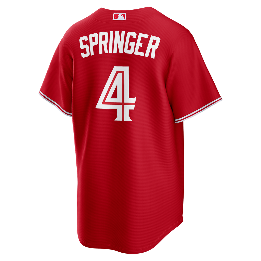 Toronto Blue Jays George Springer Nike Red Canada Day Replica Jersey product image 3, provided for visual reference and