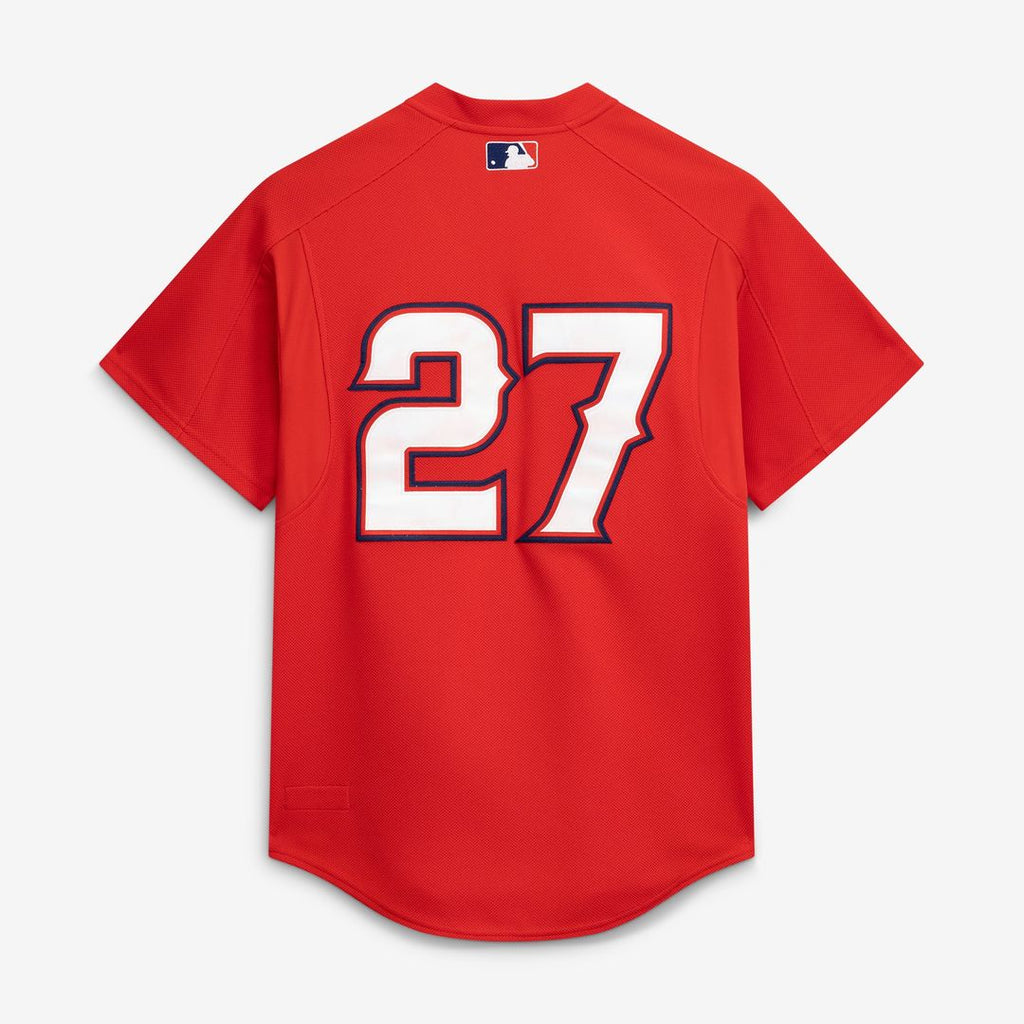 California Angels Vladimir Guerrero Mitchell & Ness Red Authentic Batting Practice Jersey product image 3, provided for