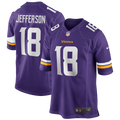 Minnesota Vikings Justin Jefferson Nike Purple Player Game Jersey product image 1, provided for visual reference and product