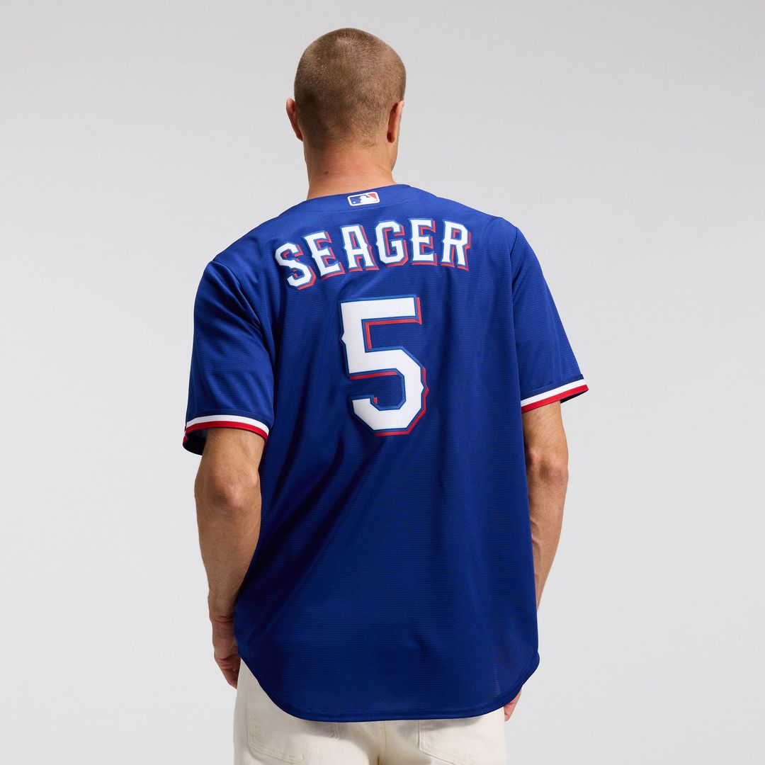 Texas Rangers Corey Seager Nike Gray Road Replica Jersey product image 9, provided for visual reference and product detail
