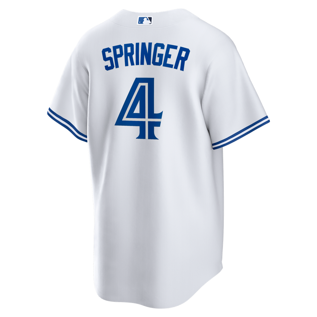 Toronto Blue Jays George Springer Nike White Home Replica Jersey product image 3, provided for visual reference and product