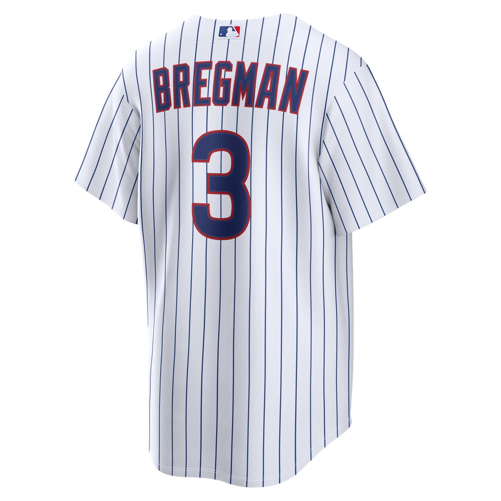 Chicago Cubs Alex Bregman Nike White Home Replica Jersey product image 3, provided for visual reference and product detail