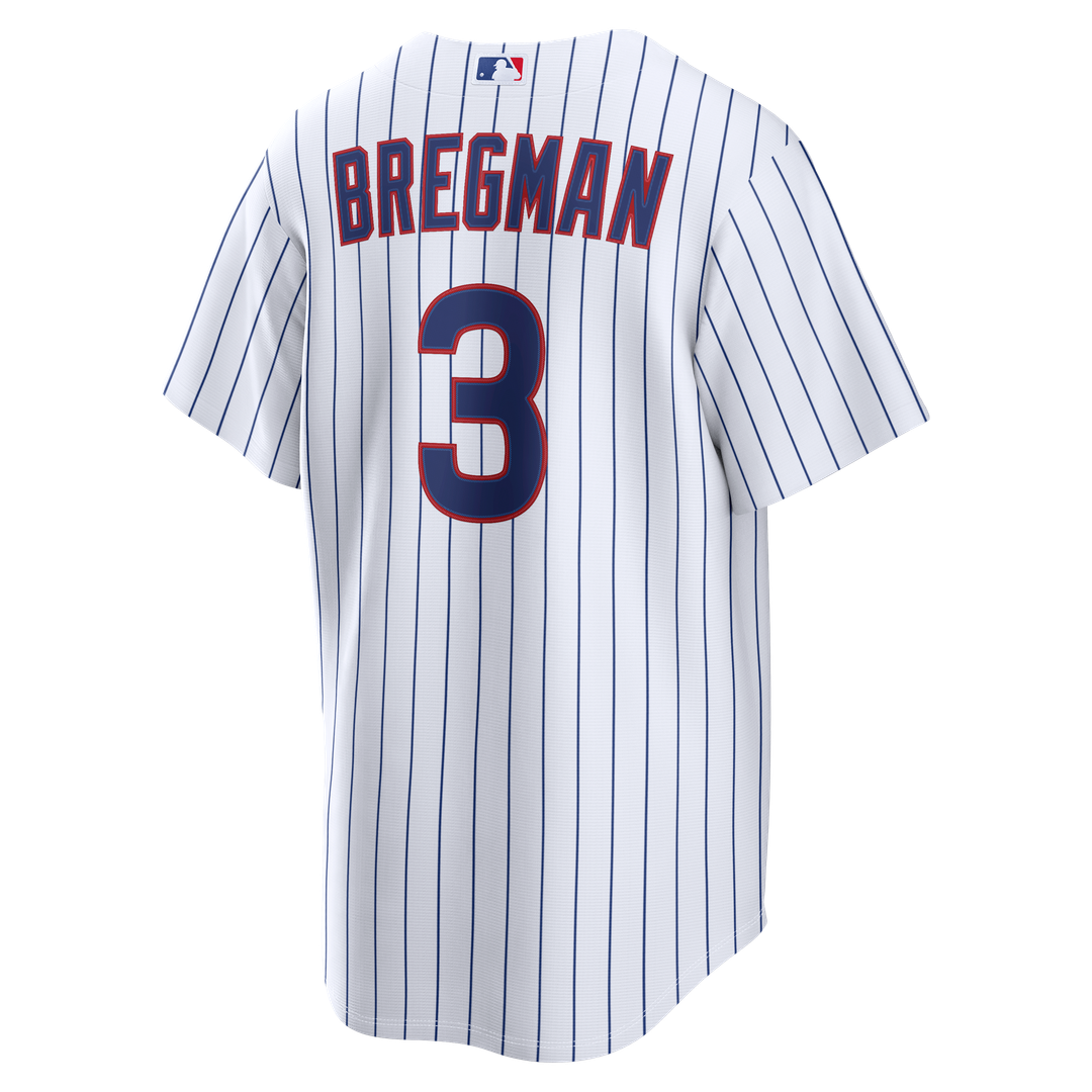 Chicago Cubs Alex Bregman Nike White Home Replica Jersey product image 3, provided for visual reference and product detail