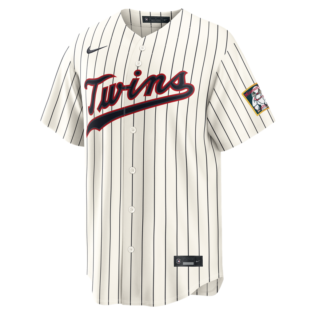 Minnesota Twins Byron Buxton Nike Cream 2026 Field of Dreams Stadium Jersey product image 2, provided for visual reference