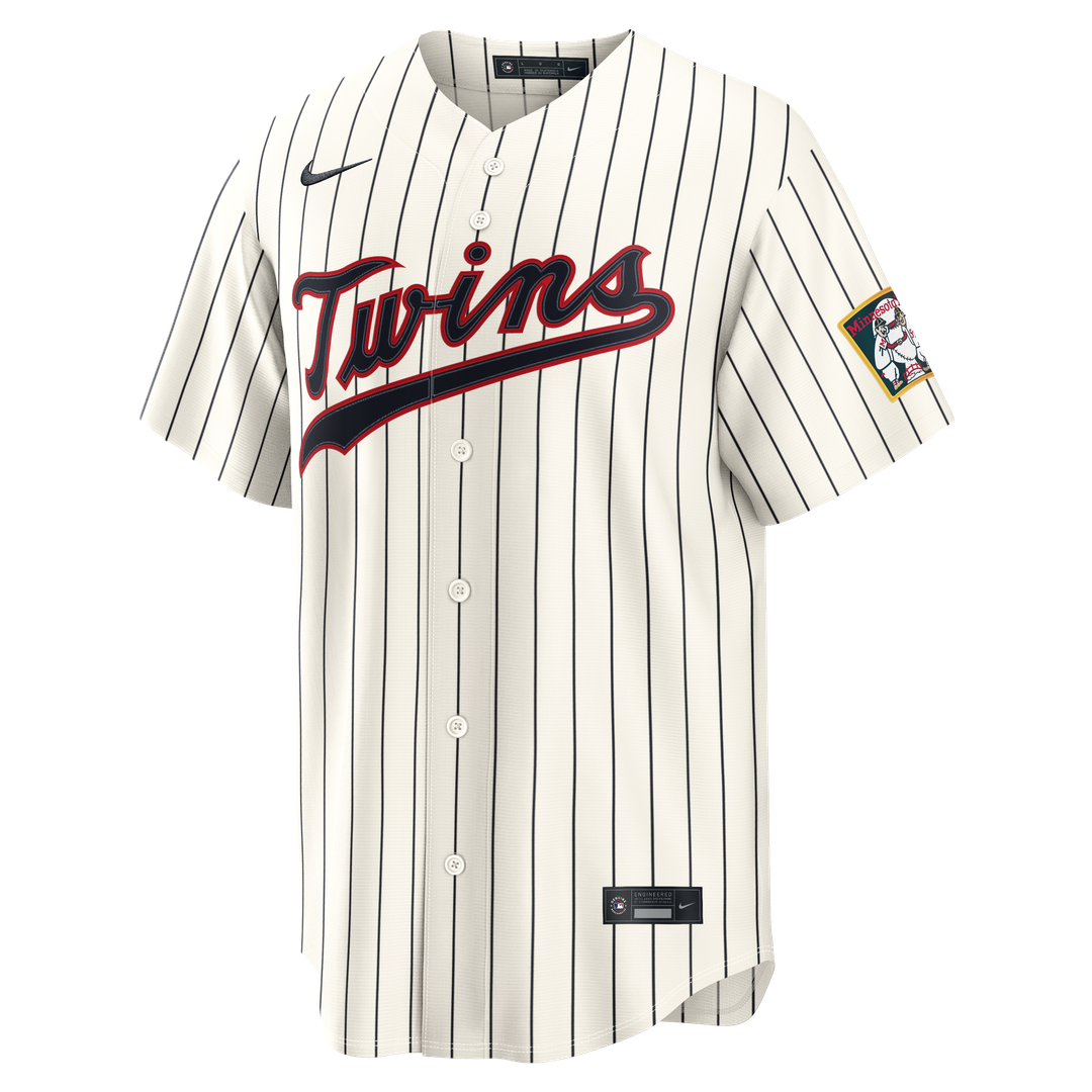 Minnesota Twins Byron Buxton Nike Cream 2026 Field of Dreams Stadium Jersey product image 2, provided for visual reference