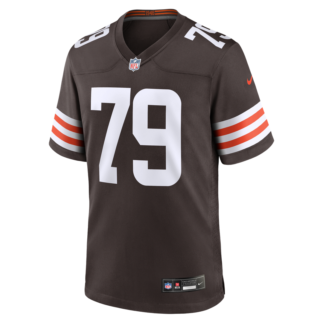 Cleveland Browns Dawand Jones Nike Brown Team Game Jersey product image 2, provided for visual reference and product detail