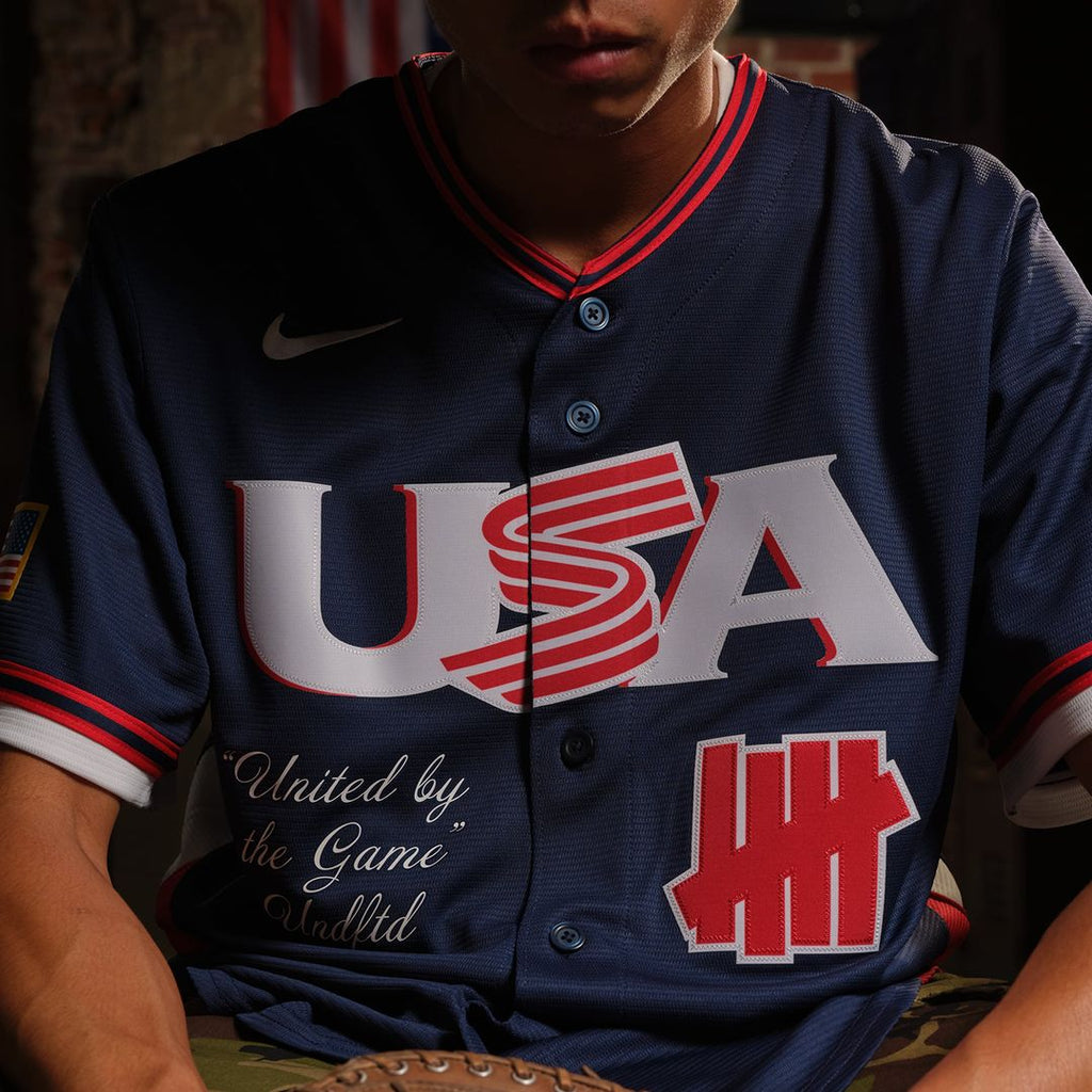USA Baseball Nike x Undefeated Navy 2026 World Baseball Classic Stadium Jersey product image 6, provided for visual