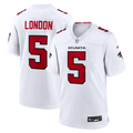 Atlanta Falcons Drake London Nike White Game Jersey product image 1, provided for visual reference and product detail review