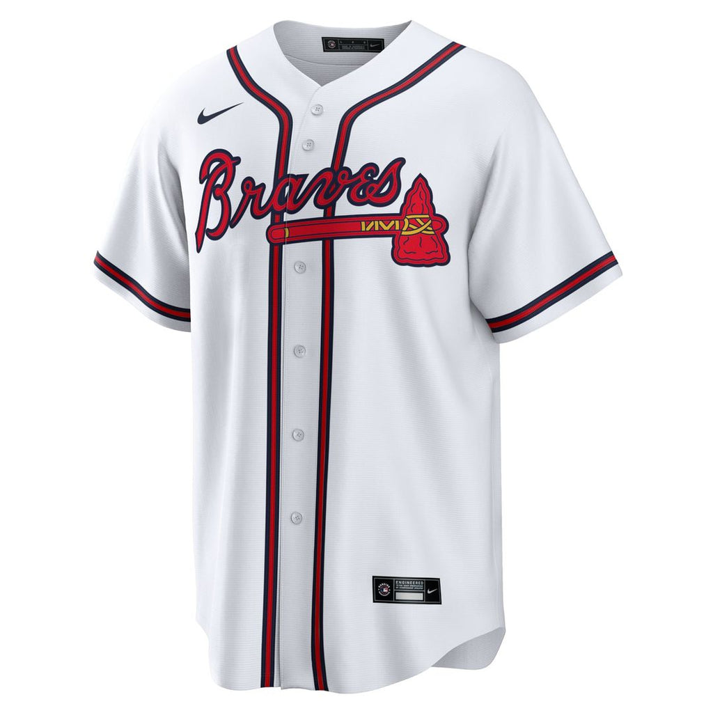 Atlanta Braves Austin Riley Nike White Home Replica Player Jersey product image 2, provided for visual reference and product