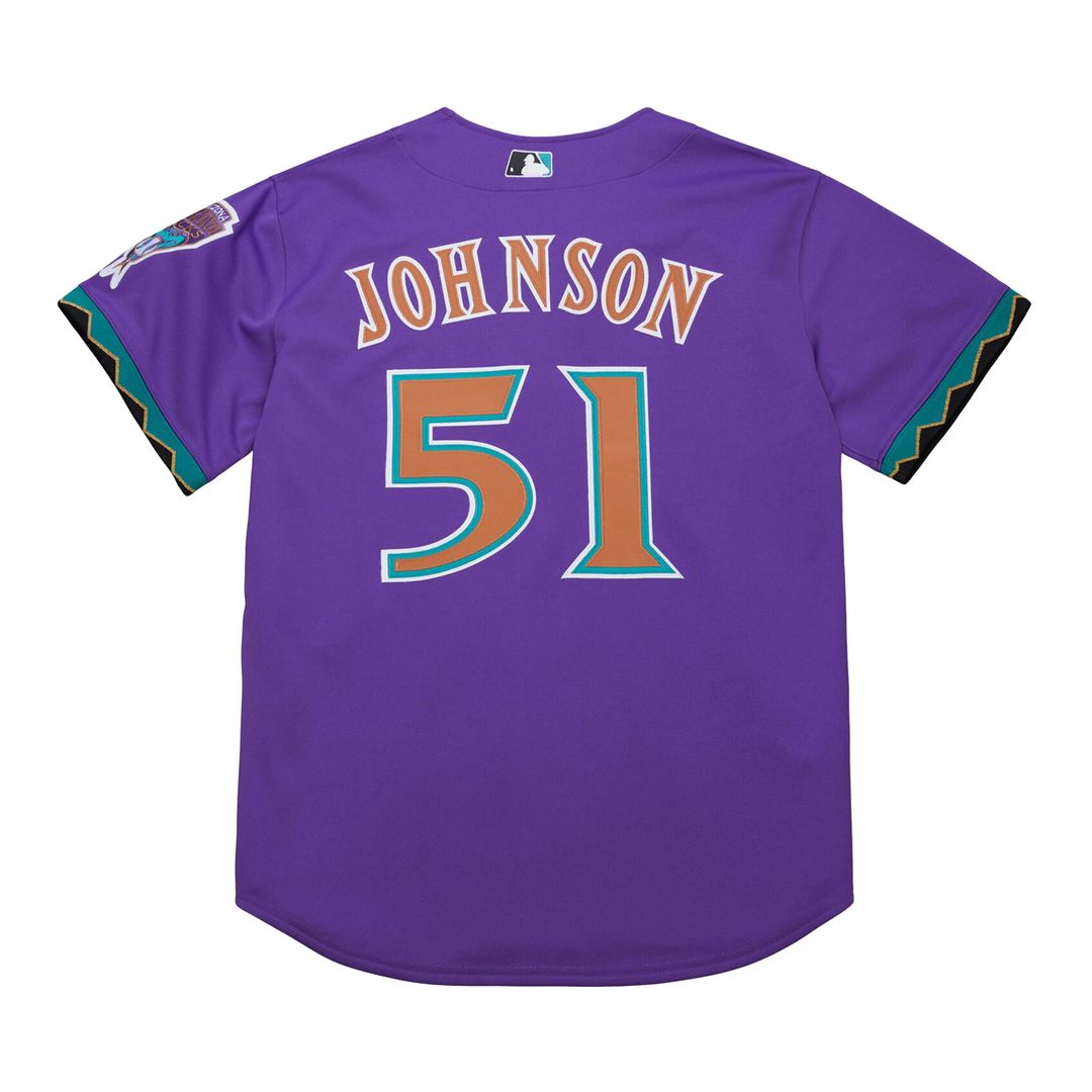 Arizona Diamondbacks Randy Johnson Mitchell & Ness Purple 2000 Throwback Authentic Jersey product image 13, provided for