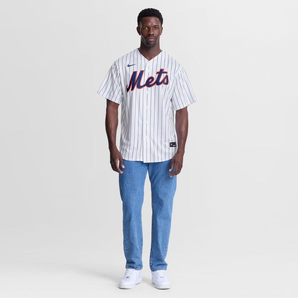 New York Mets Dedniel Núñez Nike White Home Replica Jersey product image 4, provided for visual reference and product detail